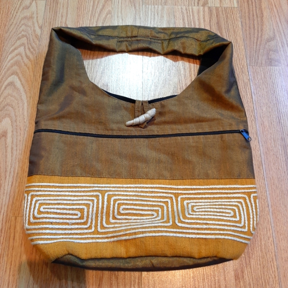 Boho Iridescent Embroidered Festival Shoulder Bag Purse